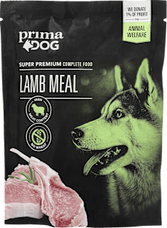 Karma dla psa, danie z jagnięciną  prima DOG