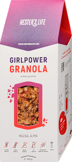 Málnás granola, gluténmentes Hester’s Life