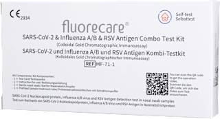 Selbsttest SARS-COV-2 & Influenza A/B & RSV Antigen Kombi-Testkit fluorecare