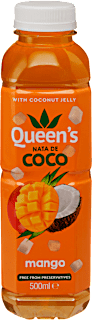 Osvežilna pijača z okusom manga in kokosovimi koščki Queen's NATA DE COCO