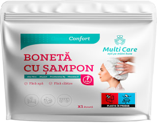 Bonetă cu șampon confort Multi Care