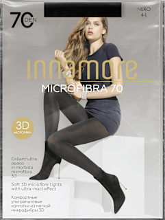 Microfibra štrample 70 DEN, vel. 4 - nero Innamore