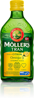 TRAN Omega 3 ulje: vitamini A, D, E - okus limuna MÖLLER'S