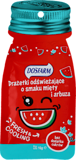 Drażetki odświeżające mięta i arbuz Dosfarm