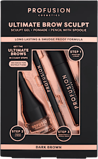 set na obočí Dark Brown PROFUSION COSMETICS