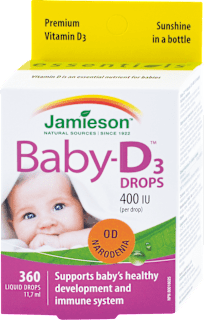 Kvapky Baby - vitamín D3 - od narodenia Jamieson