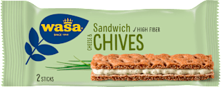 sandwich s příchutí taveného sýru a pažitky wasa