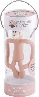 Silikónové hryzadlo s aplikátorom - dievčenský motív Matchstick Monkey