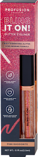 BLING IT ON! Tečni ajlajner u roze boji sa šljokicama PROFUSION COSMETICS