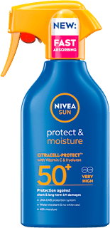 Sprej za zaščito pred soncem Protect & Moisture, ZF 50+ NIVEA SUN