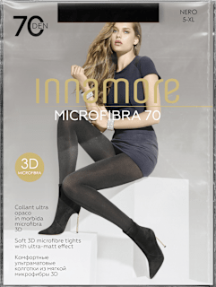 Microfibra štrample 70 DEN, vel. 5 - nero Innamore