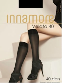 Velato dokoljenice 40 DEN, nero Innamore
