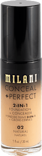Conceal + Perfect 2-in-1 tekući puder – 02 Natural  MILANI