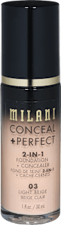 Tekoča podlaga Conceal + Perfect 2v1, 03 Light Beige MILANI