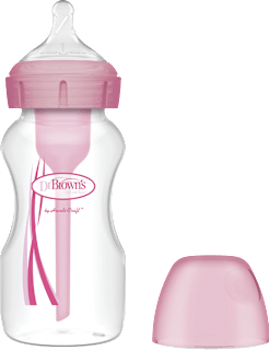 OPTIONS+ Anti-colic flašica za decu - roze, od rođenja  Dr. Brown´s