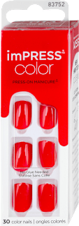 imPRESS color samolepljivi veštački nokti - Reddy or Not KISS