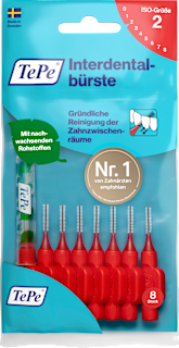 Interdentalbürsten rot 0,5 mm ISO 2 TePe