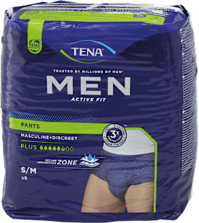 Pants MEN ACTIVE FIT Plus taglia S/M TENA