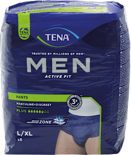 Men Active Fit Pants Plus taglia L/XL TENA