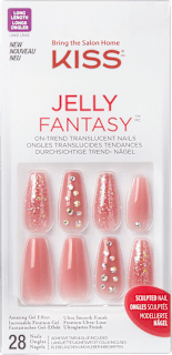 Jelly Fantasy unghii false BE JELLY LONG COFFIN KISS