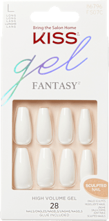 Umetni nohti Gel Fantasy Collection - L (dolgi), Beli KISS