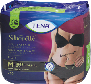 Mutandine assorbenti Silhouette normal nere taglia M TENA