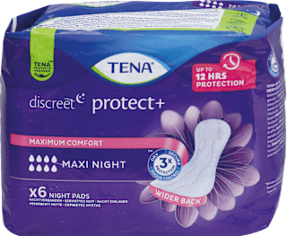 Assorbenti discreet protect+ notte maxi per incontinenza TENA