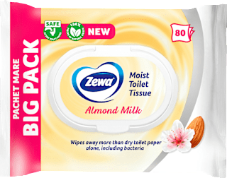 Hârtie igienică umedă Almond Milk Zewa