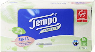 Box fazzoletti natural & soft 4 veli Tempo