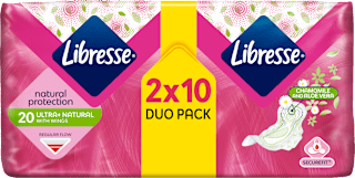 natural protection higijenski ulošci s krilcima  – ultra+ natural  Libresse
