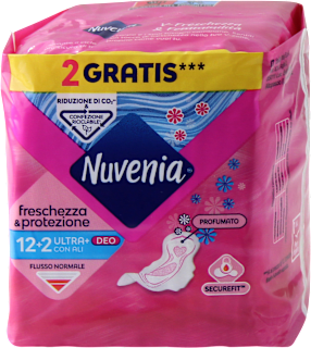 AssorbentI freschezza e protezione ultra+ con ali deo Nuvenia