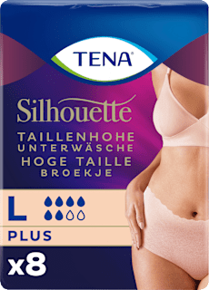 Silhouette Crème Schutzunterwäsche Größe L Plus TENA