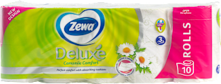 Hârtie igienică Albă cu Mușețel Deluxe Zewa