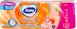 Deluxe Cashmere Peach toaletni papir, 3-slojni Zewa