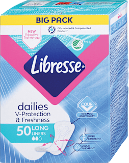 Ščitniki perila dailies V-Protection & Freshness, dolgi Libresse