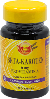 Beta-karoten kapsule Natural Wealth