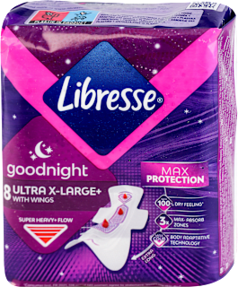 goodnight ULTRA+ noćni ciklusni ulošci sa krilcima - X LARGE  Libresse