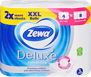 Deluxe Delicate Care XXL toaletni papir, 3-slojni Zewa