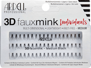 Künstliche Wimpern Set 3D Faux Mink Individuals Medium  ARDELL