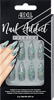 Nail Addict Premium Kunstnägel Blue Jeweled Glitter ARDELL