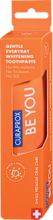 BE YOU belilna zobna pasta Pure Happiness z okusom breskve in marelice CURAPROX