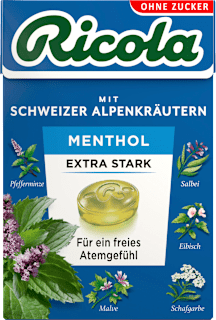 Bonbons Schweizer Alpenkräuter Menthol Extra Stark Ricola