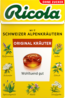 Bonbons Schweizer Alpenkräuter Original Kräuter zuckerfrei Ricola