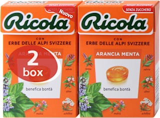 Caramelle Arancia Menta confezione doppia Ricola