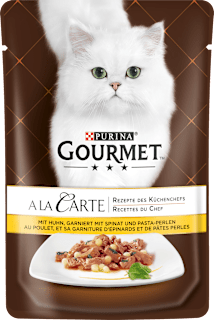 Nassfutter Katze mit Huhn & Spinat, a la Carte Purina Gourmet
