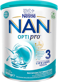 Преходно мляко за кърмачета Optipro 3, 1+г Nestlé NAN