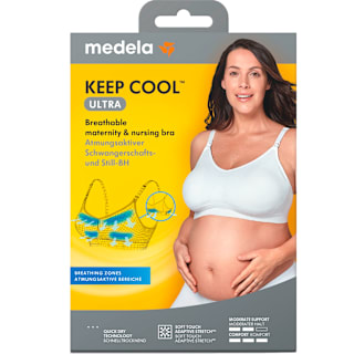 Tehotenská a dojčiaca podprsenka Keep Cool, čierna - veľ. XL Medela