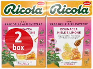 Caramelle echinacea, miele e limone confezione doppia Ricola