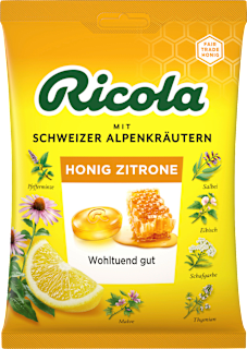 Bonbons Schweizer Alpenkräuter Honig Zitrone Ricola