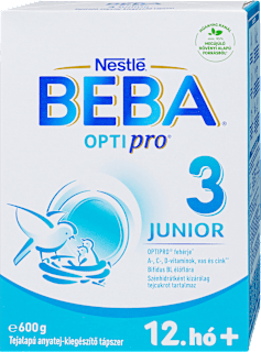 OPTIPRO 3 JUNIOR Tejalapú anyatej-kiegészítő tápszer 12.hó+ BEBA